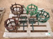 (6) Line Up Pipe Clamps