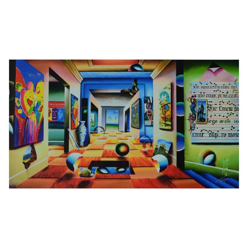 Ferjo "A Room Of Genius" Limited Edition Giclee On Canvas
