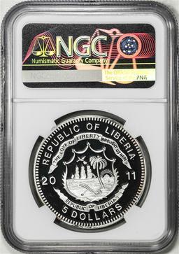 2011 Liberia $5 History of Railroads Union Pacific Big Boy Coin NGC PF69 Ultra Cameo