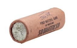 Original Bank Wrapped Roll of (40) Brilliant Uncirculated 1945 Washington Quarter Coins