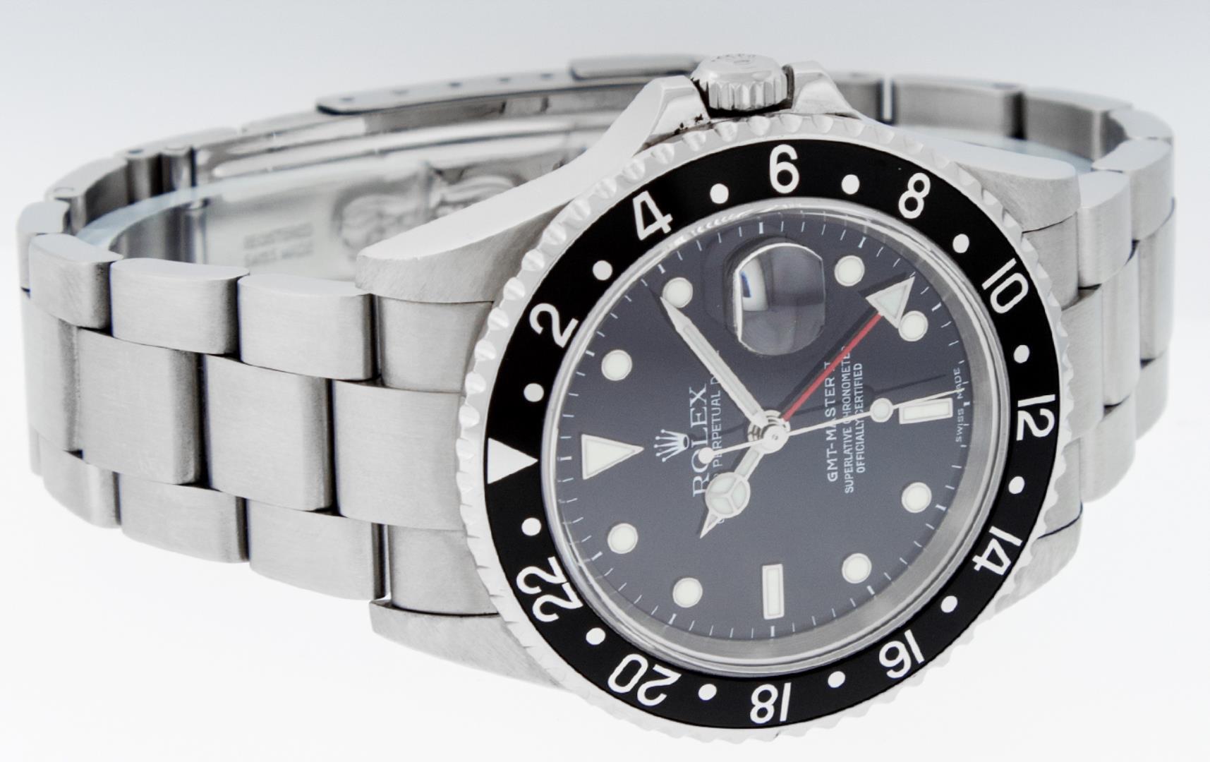 Rolex Mens Stainless Steel GMT Master II Wristwatch