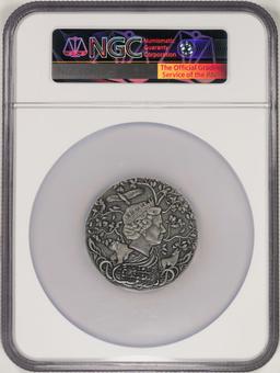 2020MW Niue $2 Slavic Gods Stribog 2oz Silver Coin NGC MS70 Antiqued