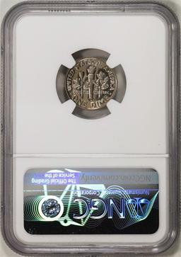 1965 SMS Roosevelt Dime Coin NGC MS67 Cameo