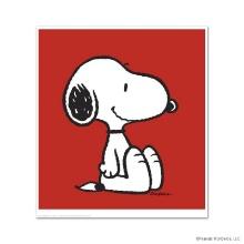Peanuts "Snoopy: Red" Limited Edition Giclee On Paper