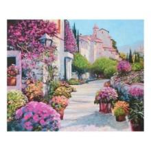 Howard Behrens (1933-2014) "Blissful Burgundy" Limited Edition Giclee on Canvas