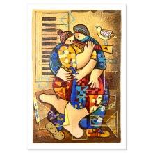 Dorit Levi "Trumpet Of Love" Limited Edition Serigraph On Paper