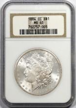 1884-CC $1 Morgan Silver Dollar Coin NGC MS65
