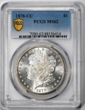 1878-CC $1 Morgan Silver Dollar Coin PCGS MS62