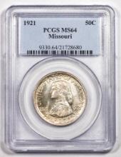 1921 Missouri Centennial Commemorative Half Dollar Coin PCGS MS64
