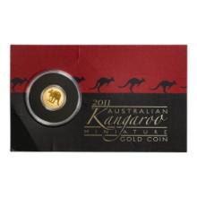 2011 Australia $2 Kangaroo .5 Gram Gold Coin in Original Packaging