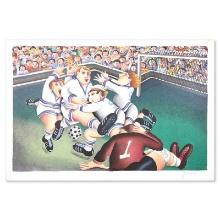 Yuval Mahler "Soccer" Limited Edition Serigraph On Paper