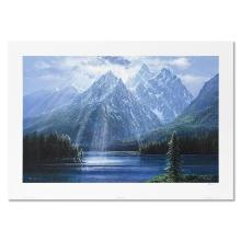 Peter Ellenshaw "Splendor Of The Tetons" Limited Edition Lithograph On Paper