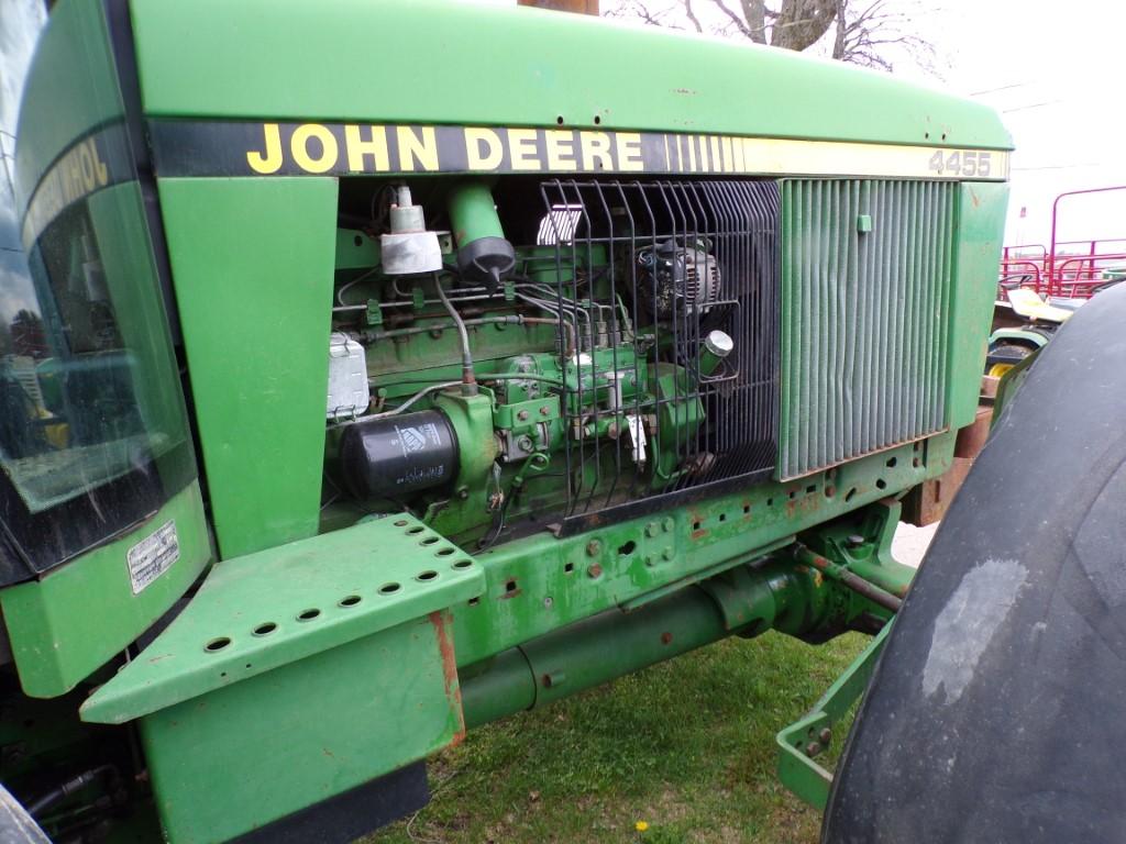 John Deere 4455 4WD Tractor with Power Shift Trans., (3) Rear Hydraulc Remo