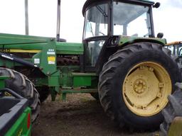 John Deere 2955 4 WD Tractor with Cab and Allied 695 Loader, Good Tires, (3