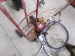 (2) Barrel Pumps and Red Hand Truck (3007)