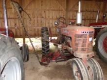 Farmall H Tractor, NFE, McCormick Hyd Fold-Down 7' Sickle Bar Mower, Wheel
