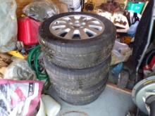 (4) 215/55R16 Piirelli Tires On 5-Lug Alloy Rims