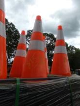 (50) New, Orange, Traffic Cones, (50 X BID PRICE)