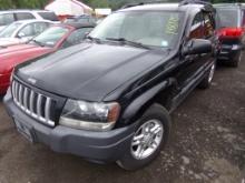 2004 Jeep Gran Cherokee Laredo 4x4, Black, 198,175 Miles, VIN#: 1J4GW48S24C