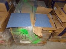 Pallet With (24) Boxes 12'' X 12'' Blue Vinyl Tile, 45SF Per Box, 1,080SF T