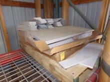 Pallet of Mixed Ceramic Tile, Assorted Dimension and Color, Sold as a Lot (