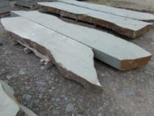 (2) Natural Edge Steps with Sawn Tops, 6'' x 18'' x 84''-114'' Assort. Leng