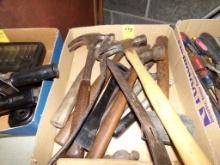 Box of Hammers with Some Pry Bars (Cellar)
