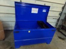 Blue Steel Job Box Looks new, w/Lift-Out Tray, 48''x24''x29'', (Shop)