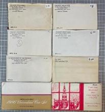 1968-1972, 1976, 1976 3 piece & 1986 US Mint sets (8 sets total).