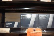(5) BOXES OF PROCELL BATTERIES; (1) BOX WITH 24 AAA'S
