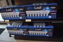 (4) 8 PACKS OF 65W ULTRA LAST LED DIMMABLE BULBS,