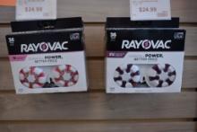 (6) 36 COUNT PACKAGES OF RAYOVAC HEARING AID