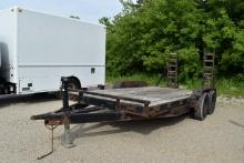 (2013) PARKER 14' UTILITY FLATBED TRAILER WITH