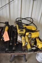 ENERPAC 10 TON PORTO POWER ITEMS ON RIGHT SIDE OF TABLE