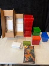 Plastic and Cardboard/styrofoam ammo cases plus Reloading Manual