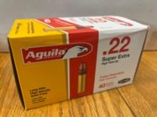 Aguila .22 cal Super Extra High Velocity box of 500