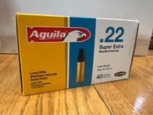 Aguila .22 cal Super Extra Standard Velocity box of 500