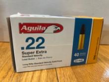 Aguila .22 cal Super Extra Standard Velocity box of 400
