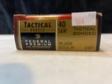 Federal 40S&W Tactical 50 Rounds
