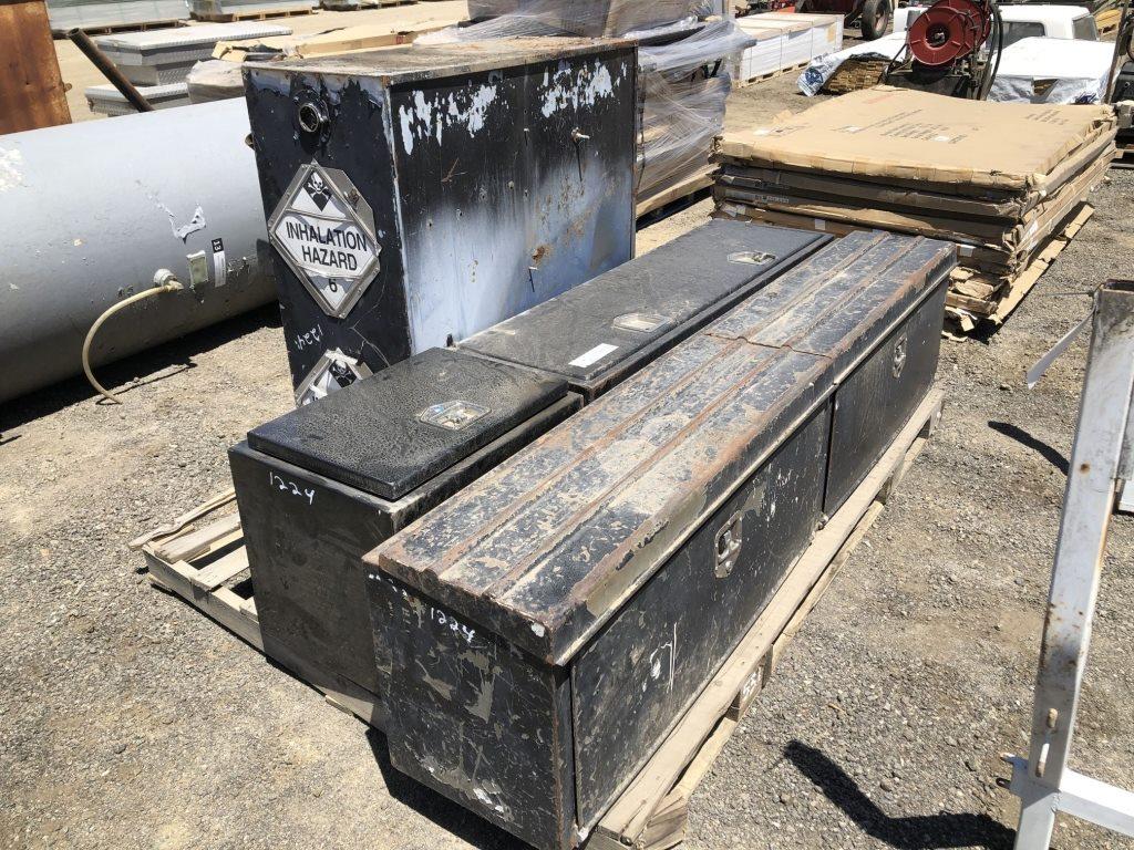 (4) Misc Lockable Truck Tool Boxes.