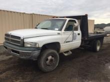 1998 Dodge Ram 3500 Flatbed Truck,