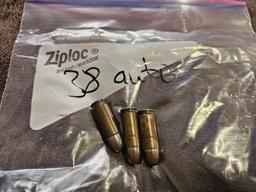 Lot of (3) .38 Auto Bullets