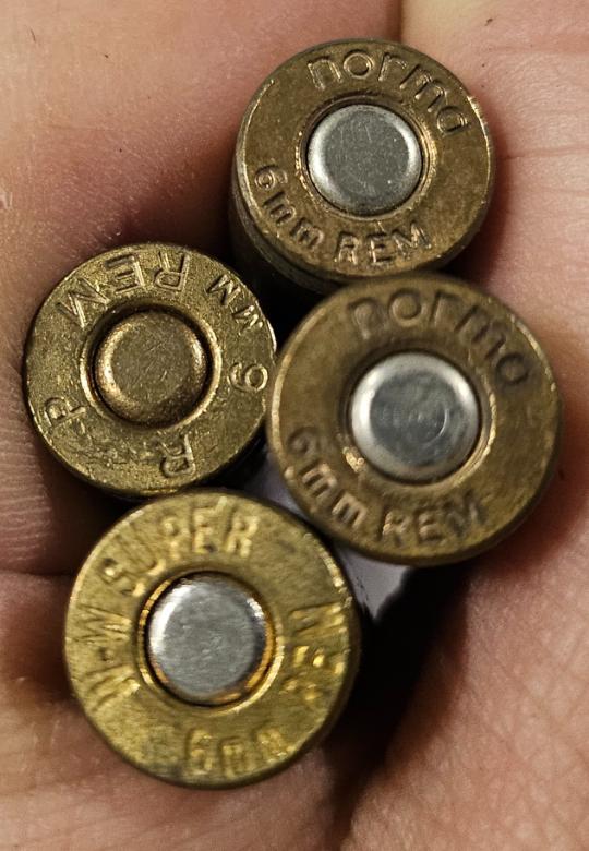 Lot of (4) 6mm Remington Bullets Ammo