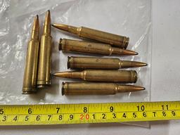 Lot of (7) 7mm Weatherby Magnum Rifle Cartridges