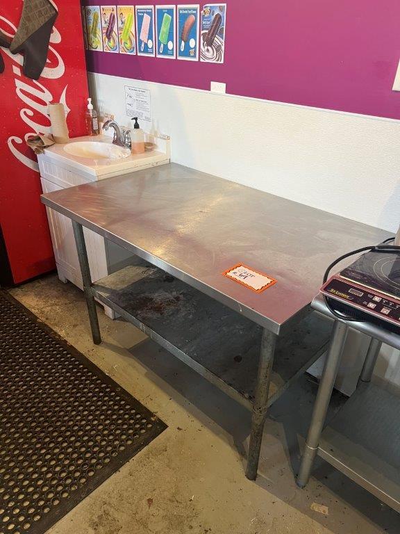 Stainless Steel Prep Table with Lower Shelf