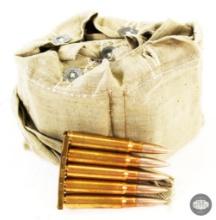 70 Rounds 8mm Mauser Cloth Bandoleer Ammunition