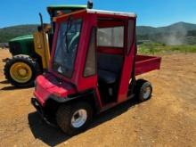 GOLF CART MOTORIZED WITH TRUCK BED ? RED (DOES NOT RUN)