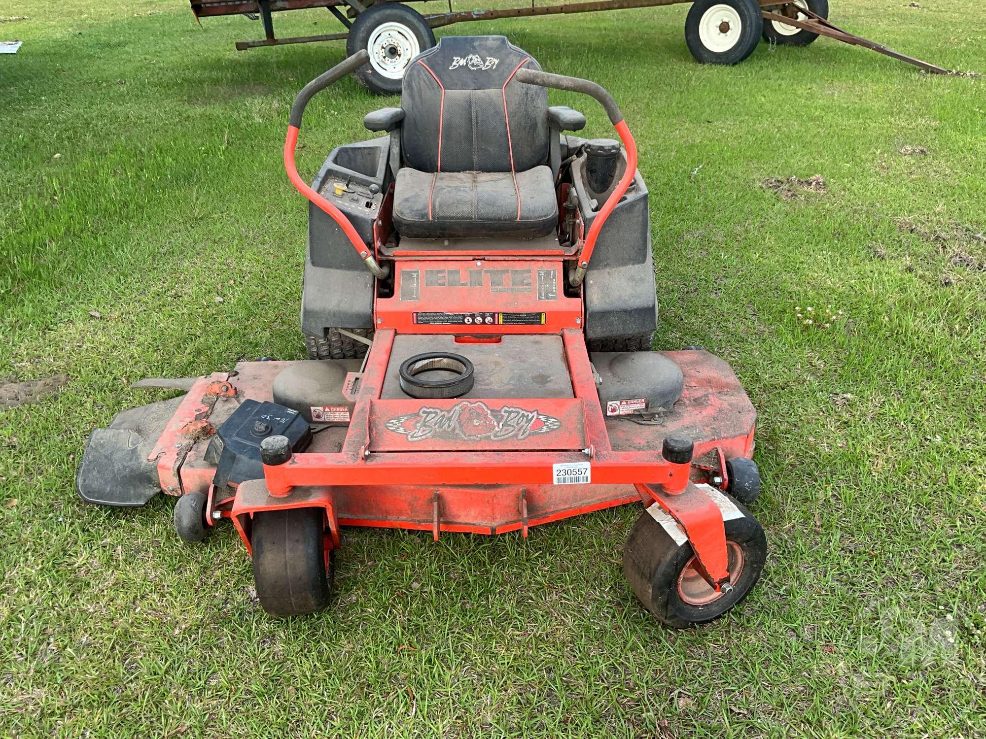 BAD BOY ELITE SERIES ZT SN: BZE6026KO05141339 ZERO TURN MOWER