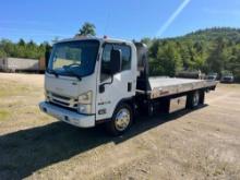 2020 ISUZU NRR SINGLE AXLE ROLLBACK TRUCK VIN: JALE5W16XL7304329