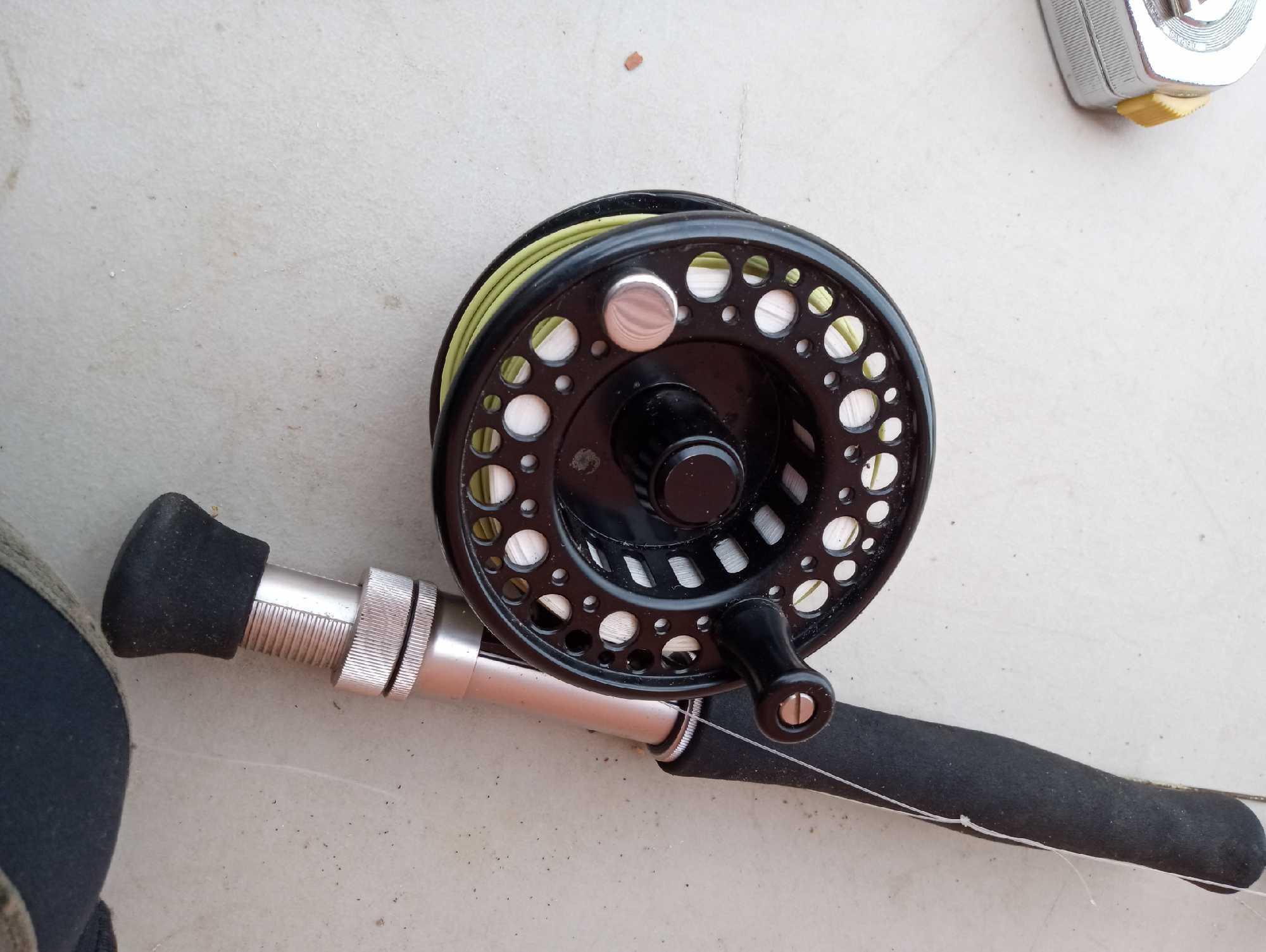 FLY FISHING ROD AND REEL, SALT WATER, PERHAPS? With carry cases